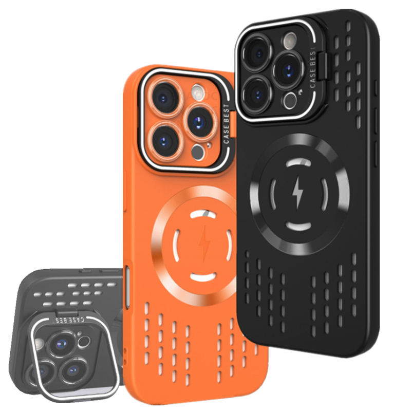 Heat Dissipation Mesh Breathable Case - 冷却熱放散磁気ケース Magsafe 用 iPhone 16 14