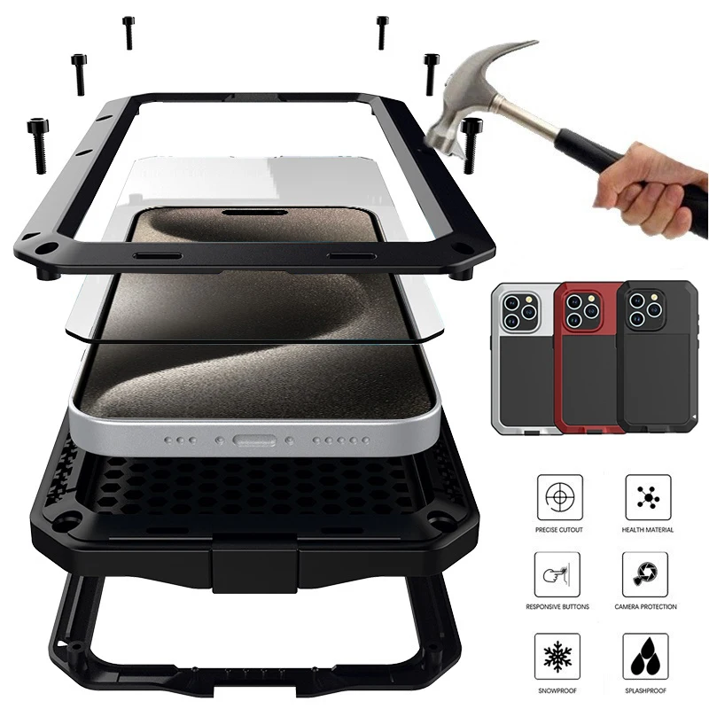 Heavy Duty 360 Full Body Protective Case - ケース iPhone 16e 15 14 13