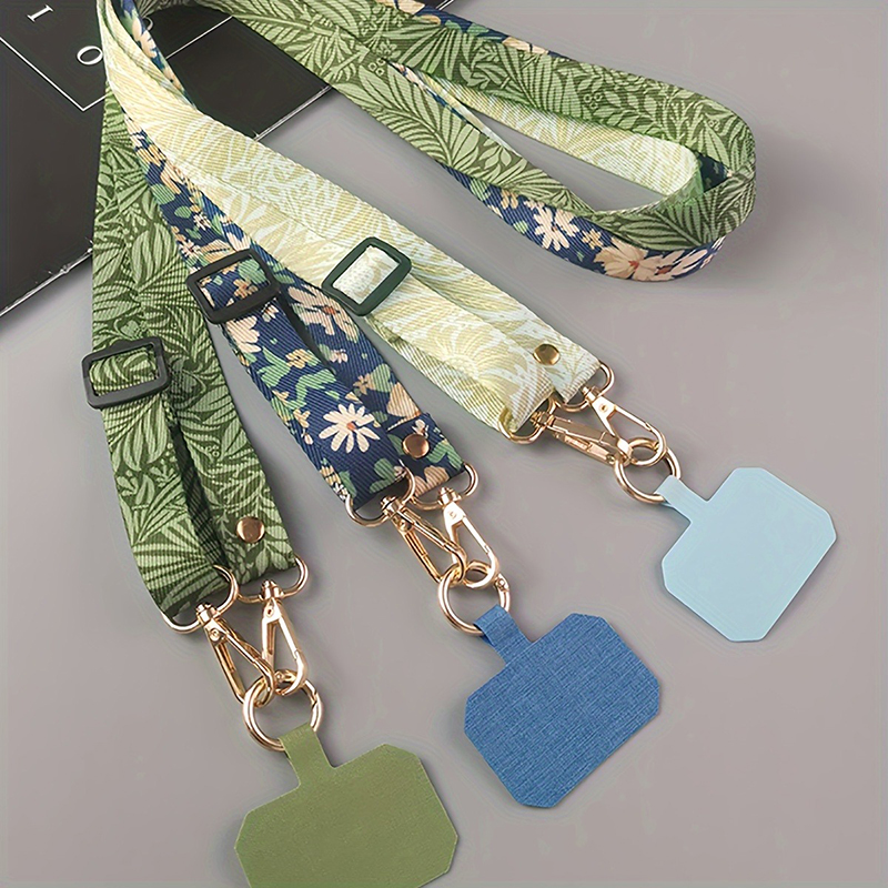 Crossbody Lanyard Neck Strap Case - 塗装クロスボディ携帯電話ストラップストラップ調節可能な首吊りロープガスケットクリップ付き紛失防止ユニバーサル電話ケースストラップ