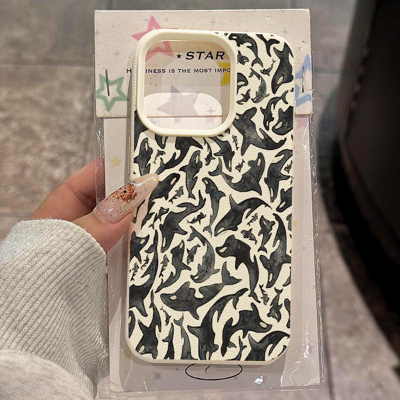 Vintage Floral Pattern Soft Case - ホワイトライチテクスチャヴィンテージ花柄スマホケース iPhone 17 16 15 14