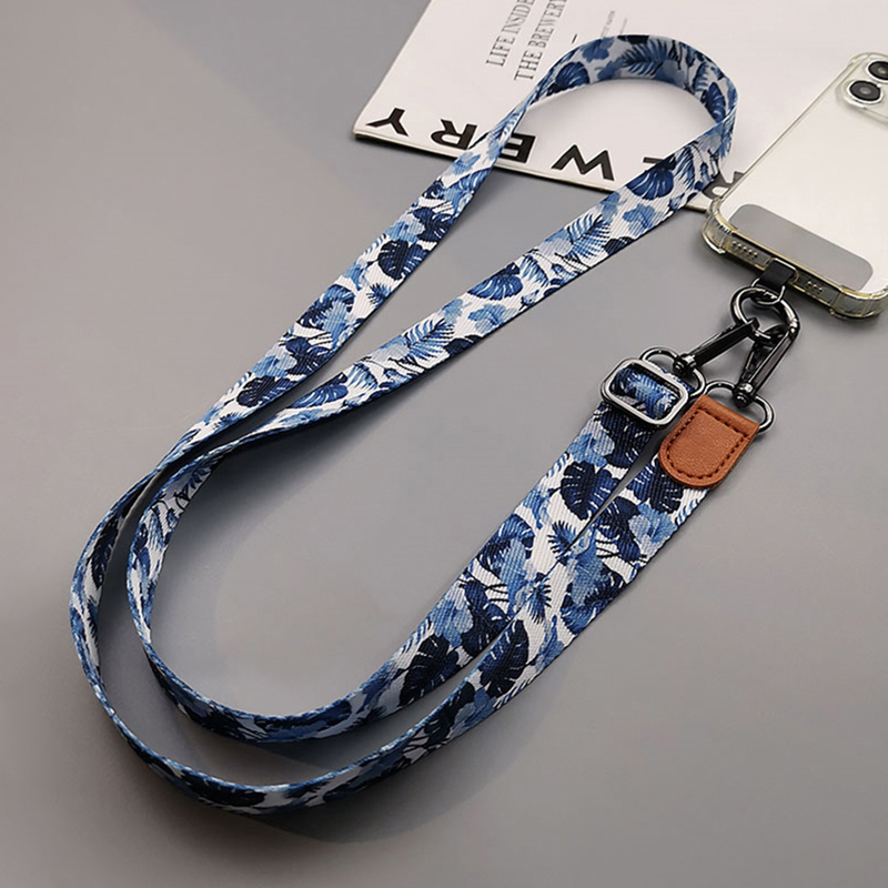 Crossbody Lanyard Neck Strap Case - トロピカルパターンクロスボディ携帯電話ストラップストラップぶら下げ首携帯電話ストラップすべての電話ケース用ユニバーサルガスケット付き