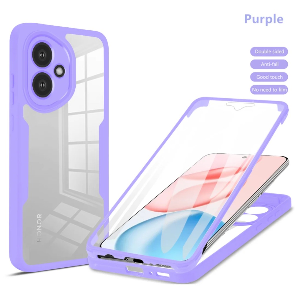 Heavy Duty 360 Full Body Protective Case - Honor 400 Pro Lite 5G用360°フルボディグレードヘビーデューティーアクリルケース、オリジナルスクリーン2IN1クリア耐衝撃バンパー保護カバー