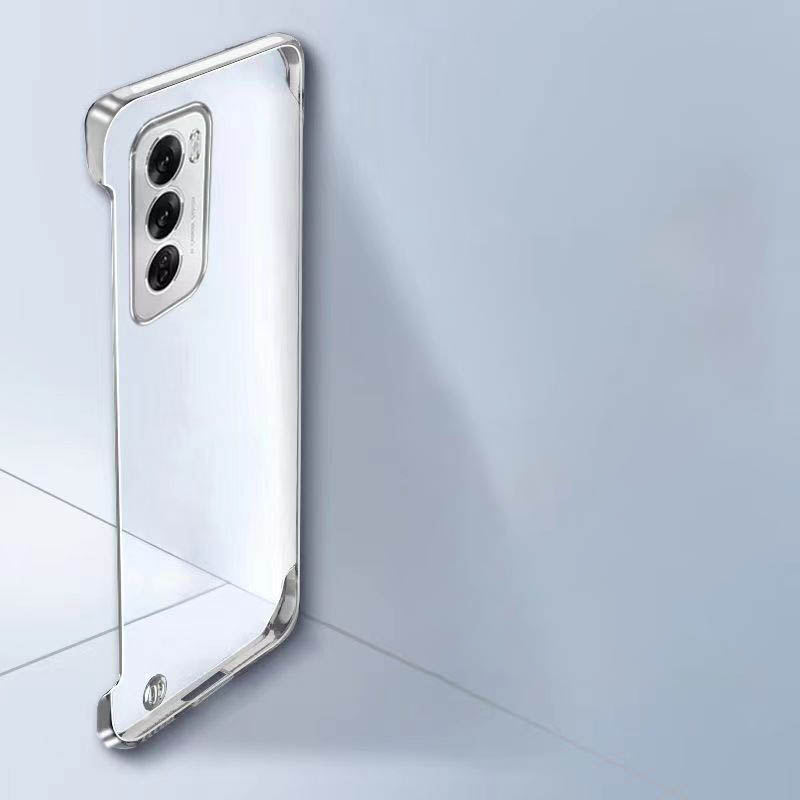 Ultra Thin Frameless Phone Cover - Oppo, Oppo,reno12 pro,中国のケース,フレームレス,ハード,超薄型,耐衝撃性,クマの感触,携帯電話カバー,pjv110,pjw110