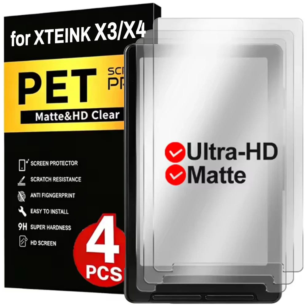 Matte Anti Glare Screen Protector - 1-4 個のソフト PET フルカバー保護フィルム XTEINK X3