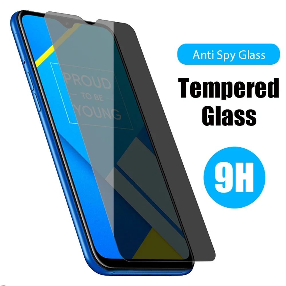 Anti Spy Privacy Glass Case - vivo y55s 5g 用アンチスパイケースカバースクリーンプロテクター vivoy55s y