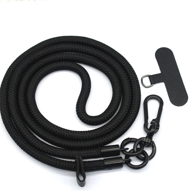 Crossbody Lanyard Neck Strap Case - 8 ミリメートル × 120 センチメートル大胆なロング携帯電話ストラップユニバーサルクロスボディぶら下げショルダーストラップ取り外し可能なネックコード紛失防止ストラップ