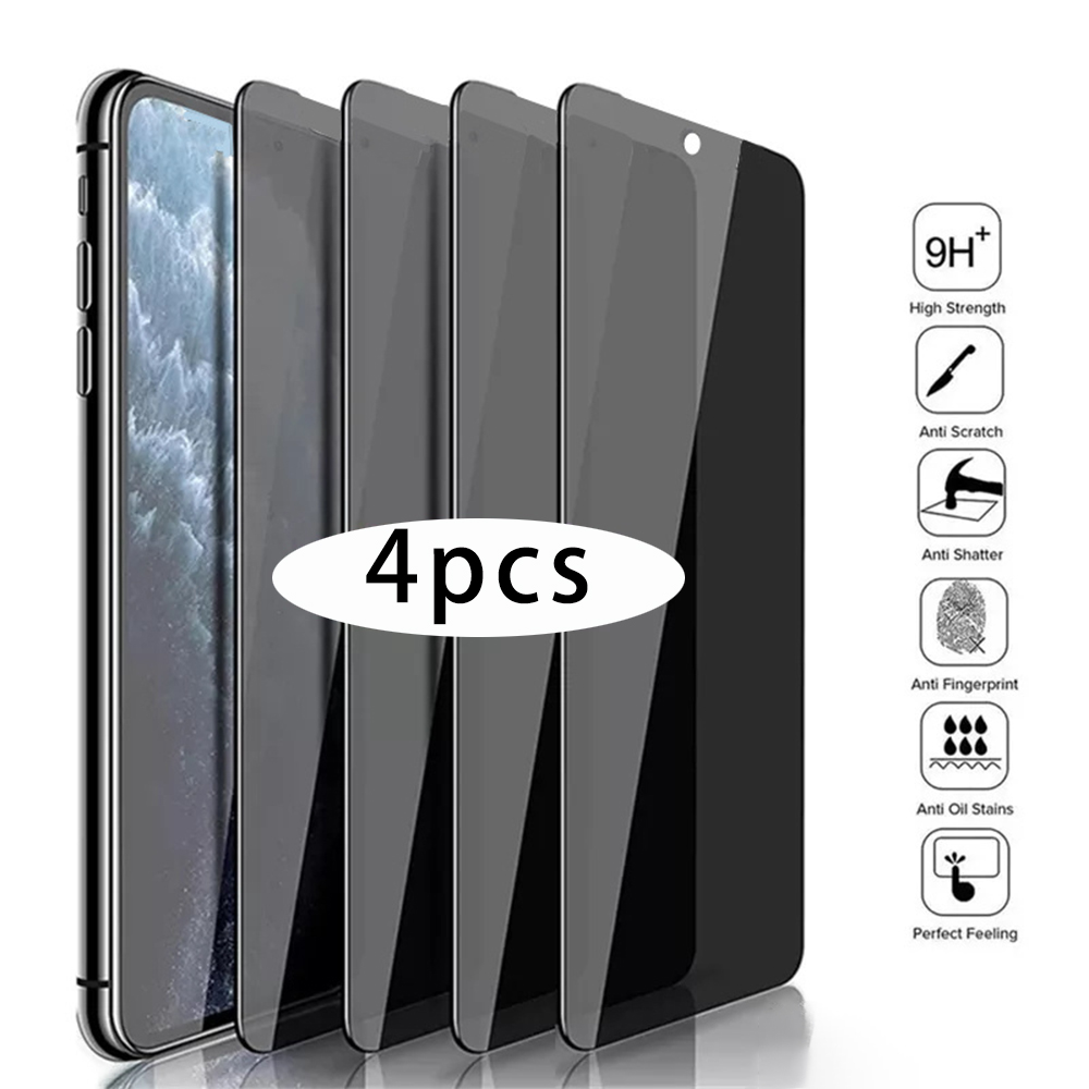 Anti Peek Privacy Tempered Glass - Oppo reno 5 lite用のアンチピーキング強化ガラス,4個,Oppo a96 a17