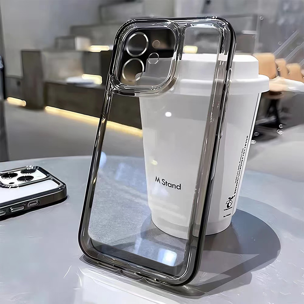 Clear Shockproof Bumper Case - 高級スマホケース iPhone 15 8 Plus 17