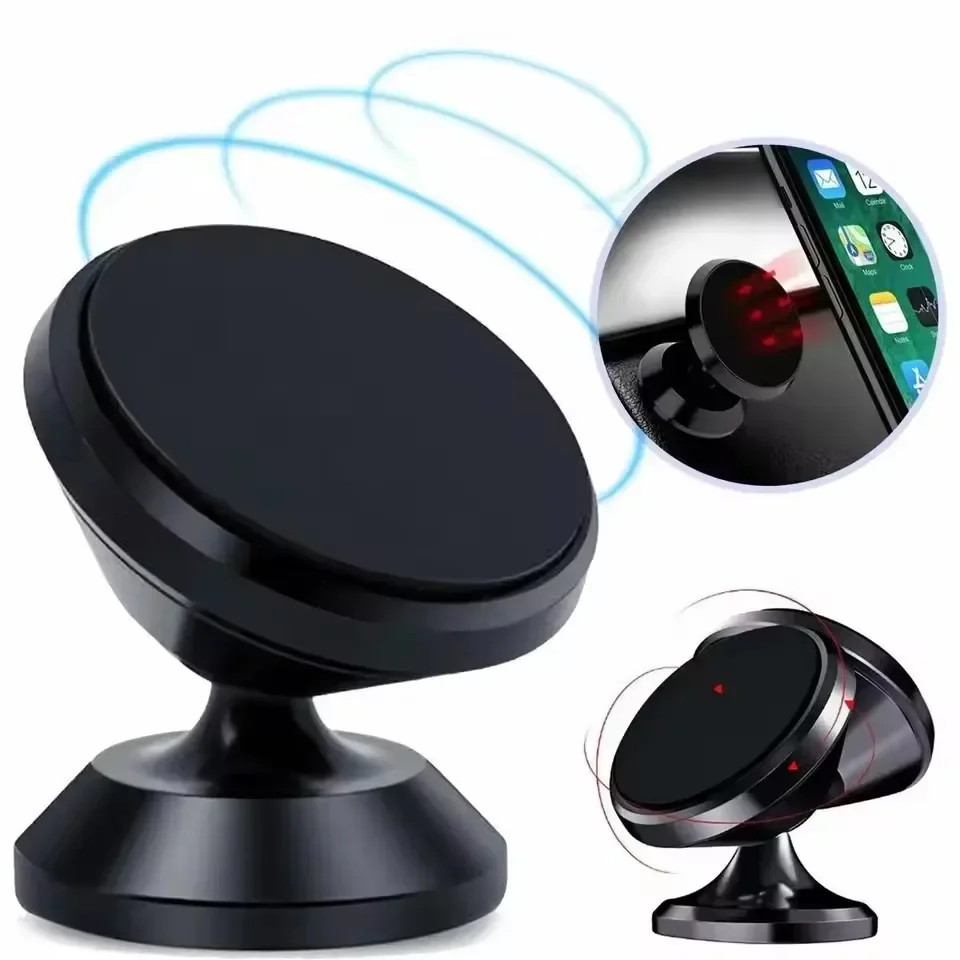 Phone Stands - マグネット式車載携帯電話ホルダー マグネットマウント モバイル携帯電話スタンド GPSサポート iPhone 15