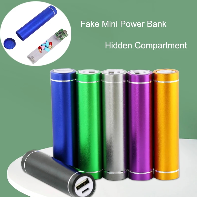 Power Banks - クリエイティブサイト秘密隠し収納コンパートメント偽ミニ電源銀行ケースホーム転用スタッシュ缶安全コンテナ隠しスポット