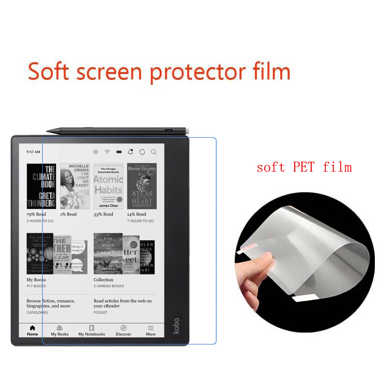 Matte Anti Glare Screen Protector - クリア HD/マットアンチグレアスクリーンプロテクタープラスチックフィルム Kobo Elipsa 2E 10.3