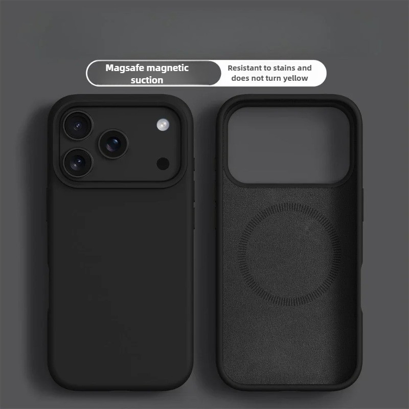 Liquid Silicone Magnetic Phone Case - MagSafe対応 液体シリコン製 磁気吸着 iPhone17ProMax 16 15