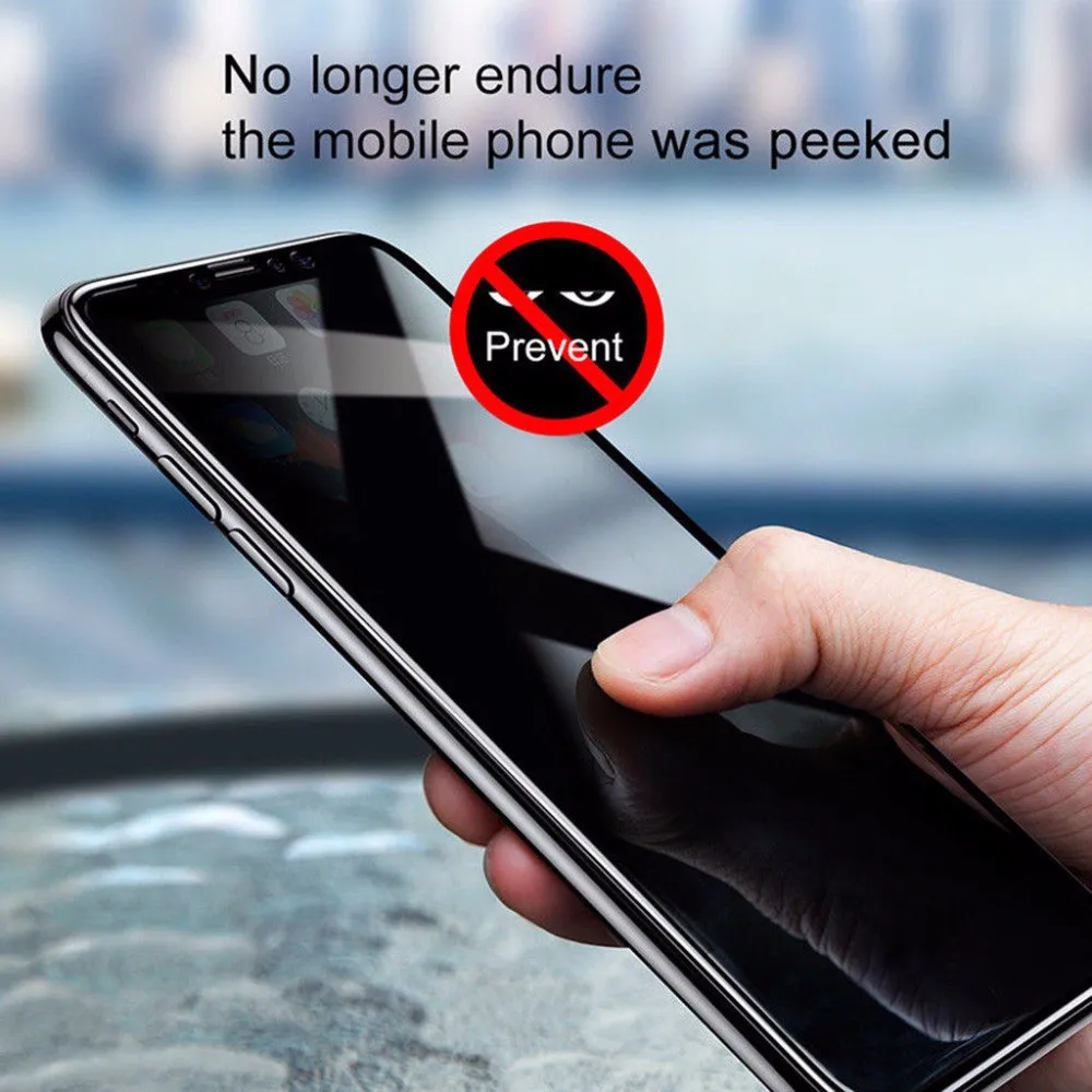 Anti Spy Privacy Glass Case - huawei p30 ケースカバー用のアンチスパイ強化ガラススクリーンプロテクター huaweip30 huwei p