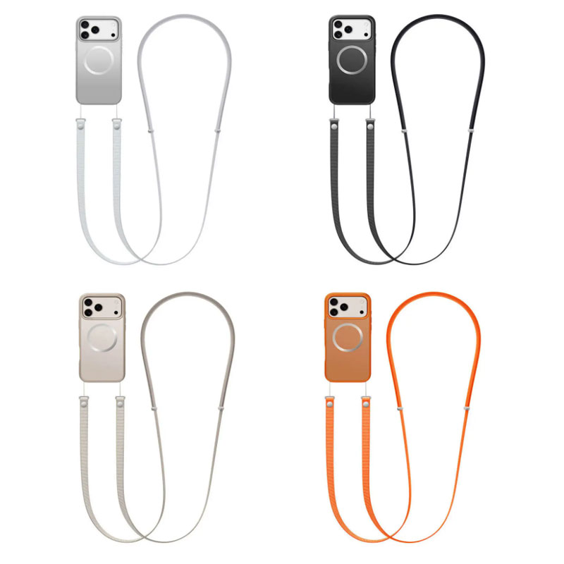 オリジナル1:1磁気クロスボディストラップ付きスマホケース、 - Crossbody Lanyard Neck Strap Case のレビューと価格