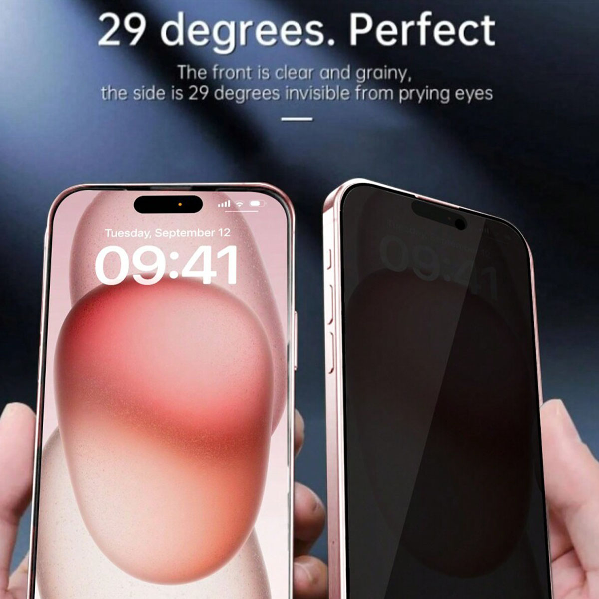 3枚入りプライバシースクリーンプロテクター、Apple 17 - Anti Spy Privacy Glass Case のレビューと価格