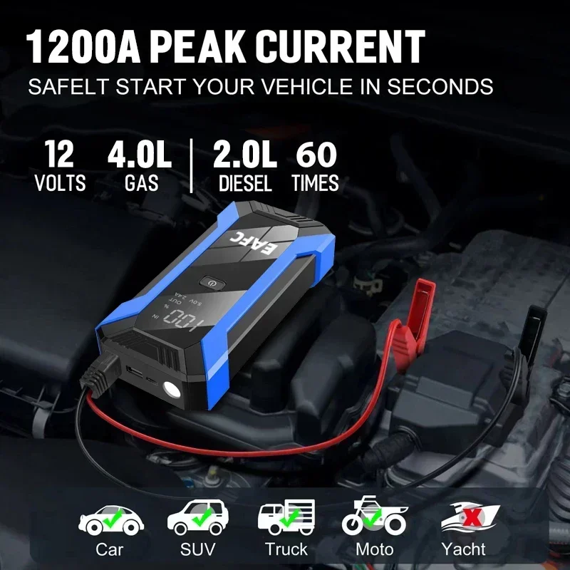 ポータブル緊急始動充電器,カースターター,バッテリー始動装置 - Power Banks のレビューと価格
