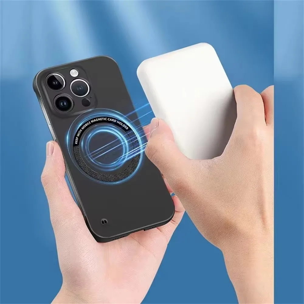 Magsafe 磁気フレームレス電話ケース iphone 7 - Ultra Thin Frameless Phone Cover のレビューと価格