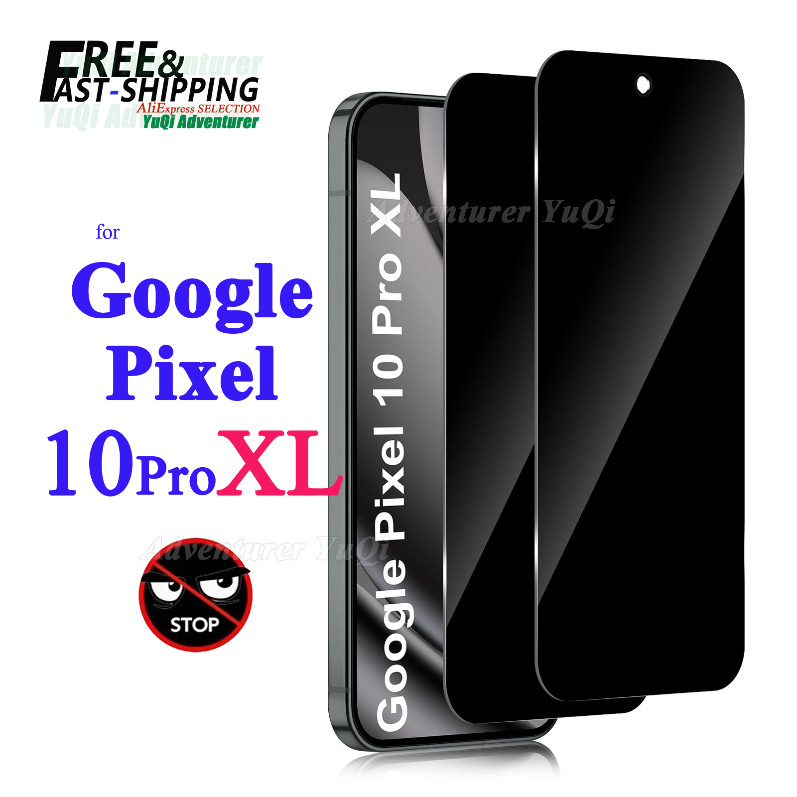 Google Pixel 10 Pro XL用覗き見防止スク - Anti Spy Privacy Glass Case のレビューと価格
