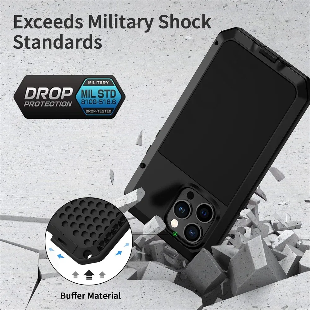 ケース iPhone 16e 15 14 13 12 11  - Heavy Duty 360 Full Body Protective Case のレビューと価格