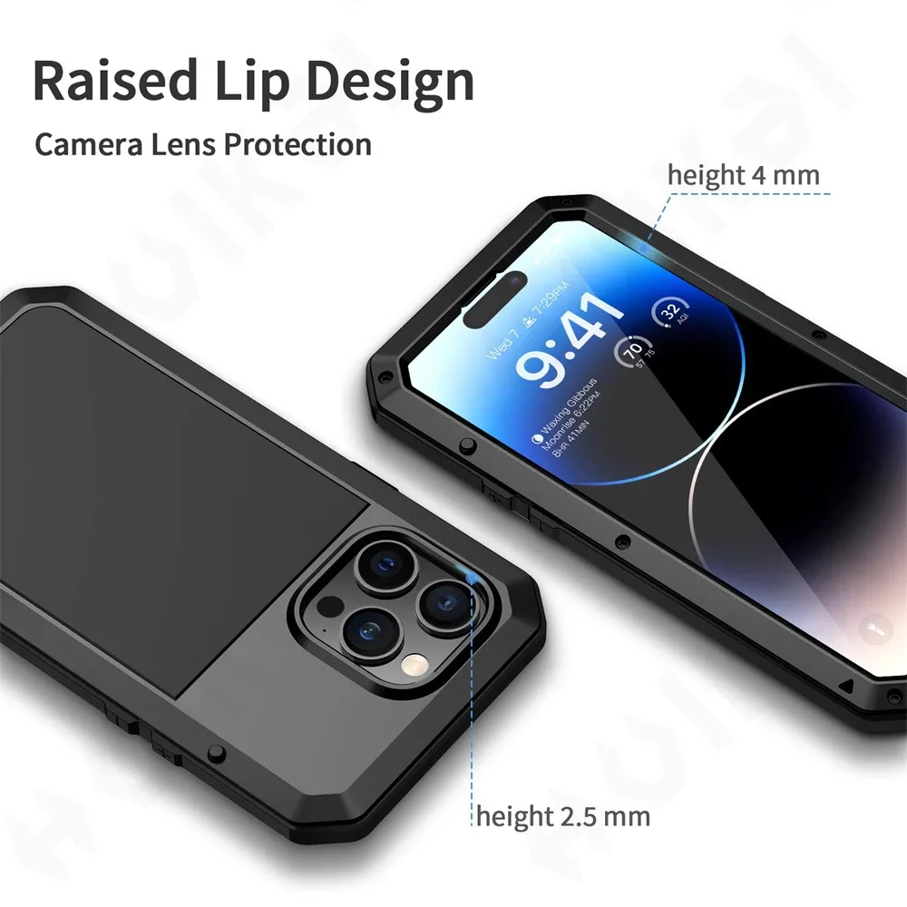 ケース iPhone 16e 15 14 13 12 11  - Heavy Duty 360 Full Body Protective Case のレビューと価格