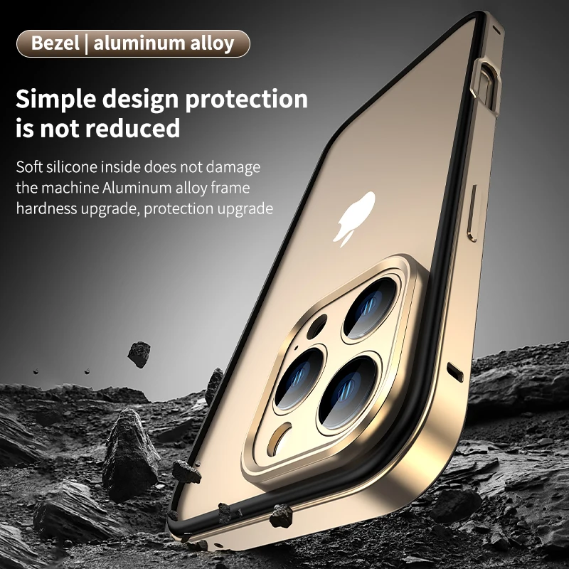 カメラ保護＋ハイブリッドシリコンフレームアルミメタル製スマホ - Metal Bumper Aluminum Frame Case のレビューと価格