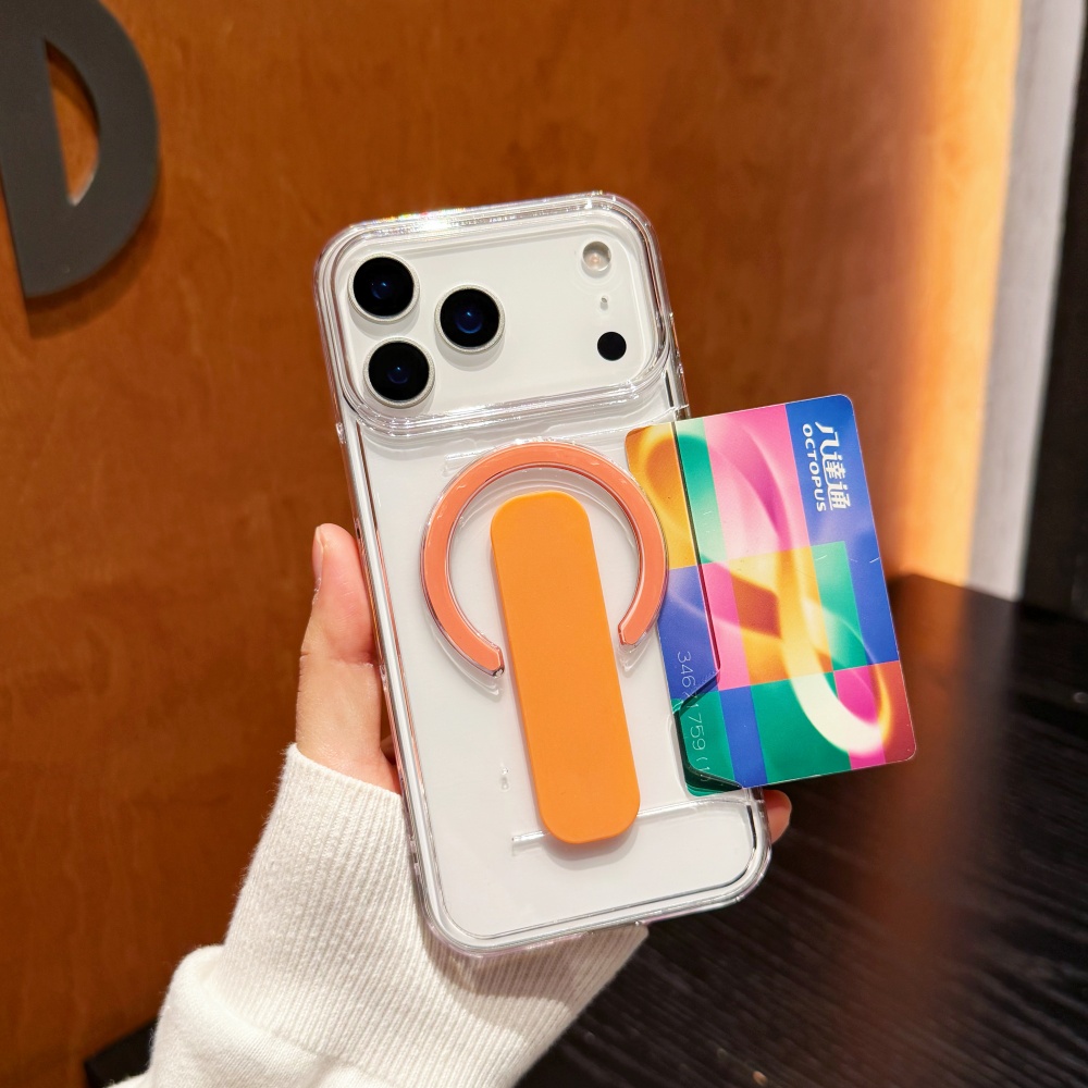 新しいカードホルダー付きMagsafe対応磁気吸着式iPho - Clear Shockproof Bumper Case のレビューと価格