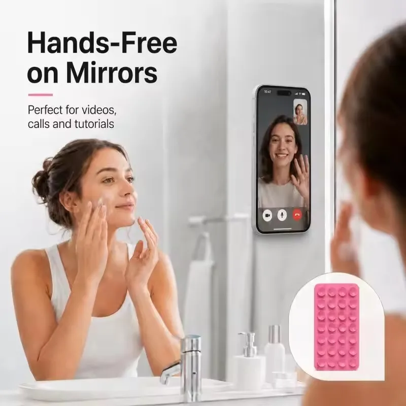 シリコン製壁掛け吸盤ブラケット、多機能壁掛け吸盤、滑り止め片 - Phone Cases のレビューと価格