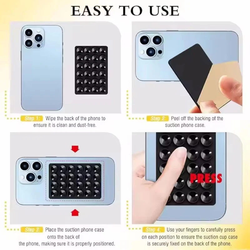 シリコン製壁掛け吸盤ブラケット、多機能壁掛け吸盤、滑り止め片 - Phone Cases のレビューと価格