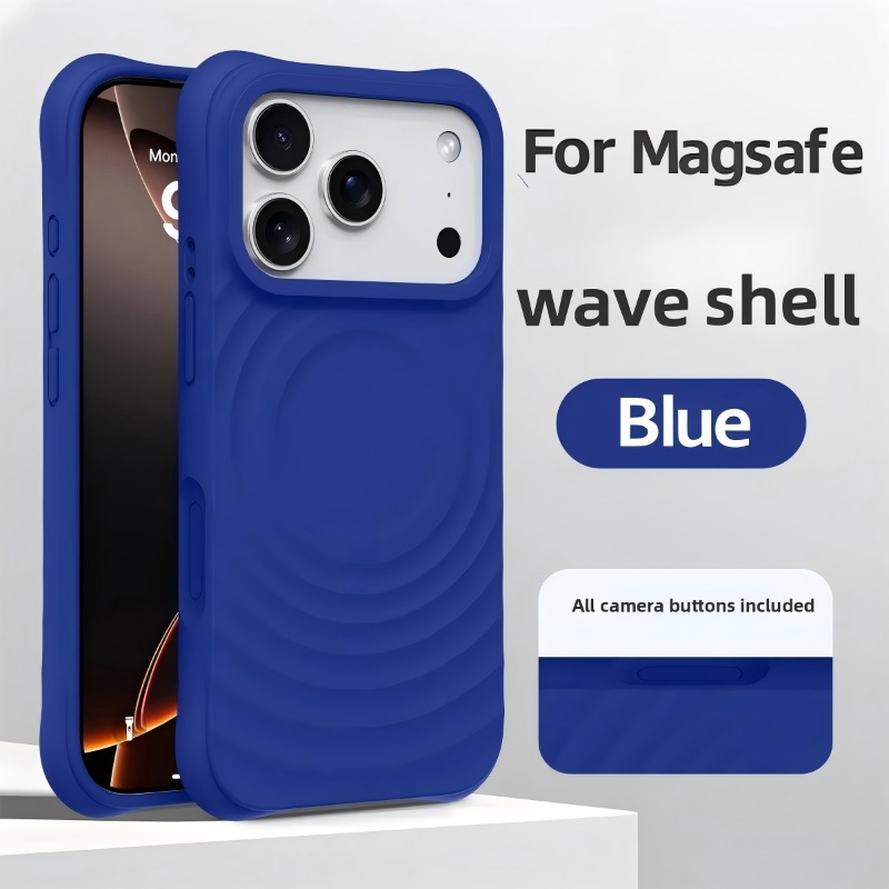 新型公式リキッドシリコン製ウォーターリップルケース iPho - Liquid Silicone Magnetic Phone Case のレビューと価格