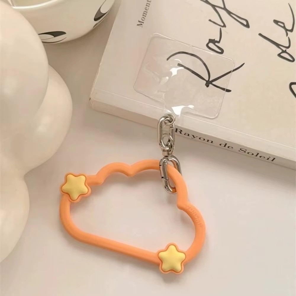 かわいいシリコン製携帯電話ストラップ、紛失防止雲型リストスト - Cute Cartoon Wrist Strap Silicone Case のレビューと価格