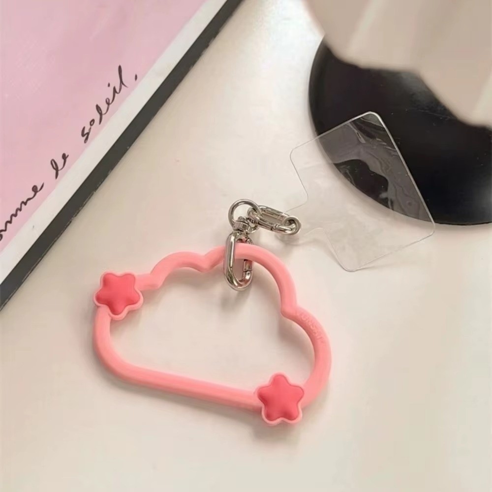 かわいいシリコン製携帯電話ストラップ、紛失防止雲型リストスト - Cute Cartoon Wrist Strap Silicone Case のレビューと価格