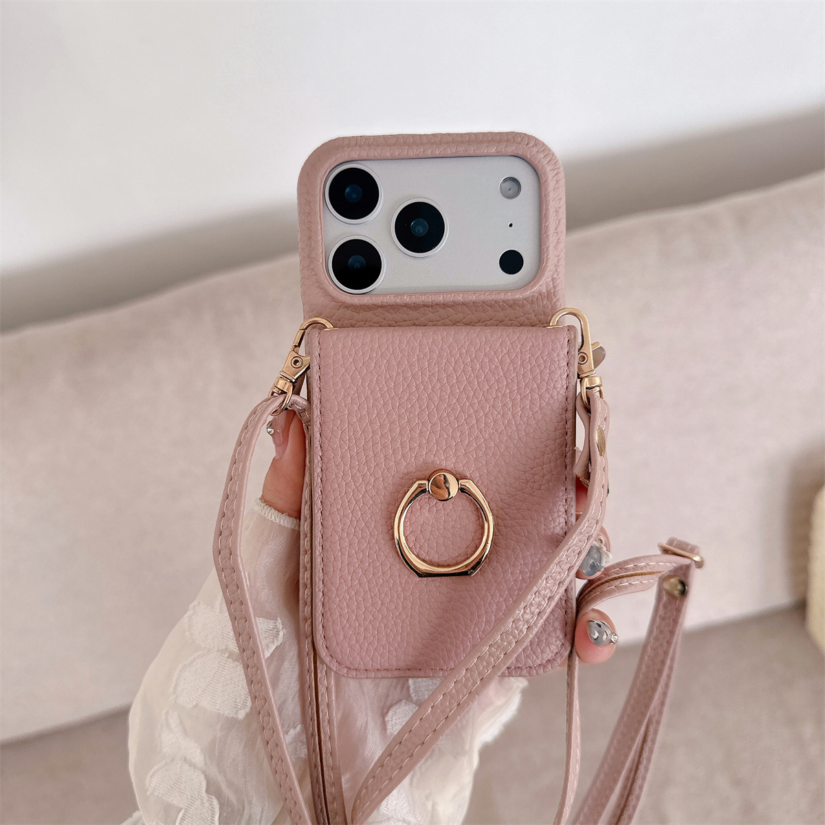 iPhone 17 Air、16E、15、14 Plus、1 - Leather Wallet Card Holder Phone Cover のレビューと価格
