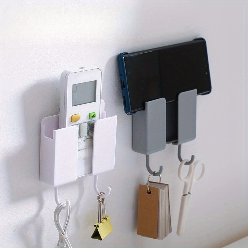 3-in-1壁掛け収納ラック（フック付き）、リモコン収納ボッ - Phone Stands のレビューと価格