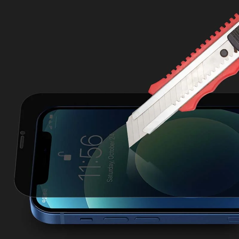 Samsung A90 5G用Qtアンチスパイ強化ガラスケー - Anti Spy Privacy Glass Case のレビューと価格