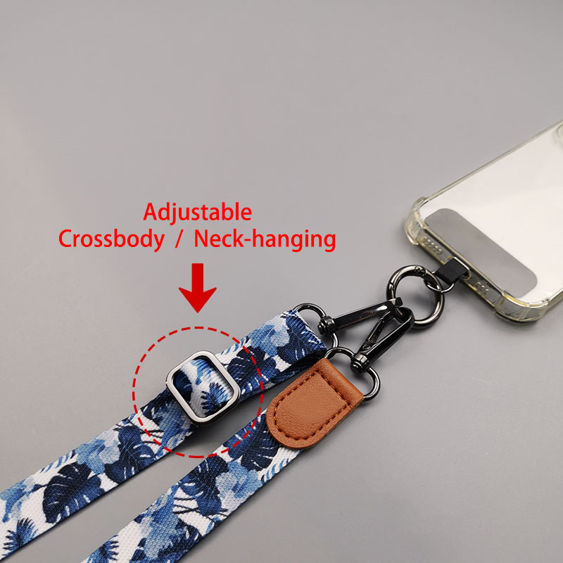 トロピカルパターンクロスボディ携帯電話ストラップストラップぶ - Crossbody Lanyard Neck Strap Case のレビューと価格