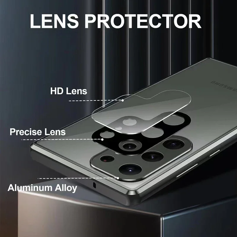 金属電話ケース両面ガラスサムスンギャラクシー S23 S22 - Anti Spy Privacy Glass Case のレビューと価格
