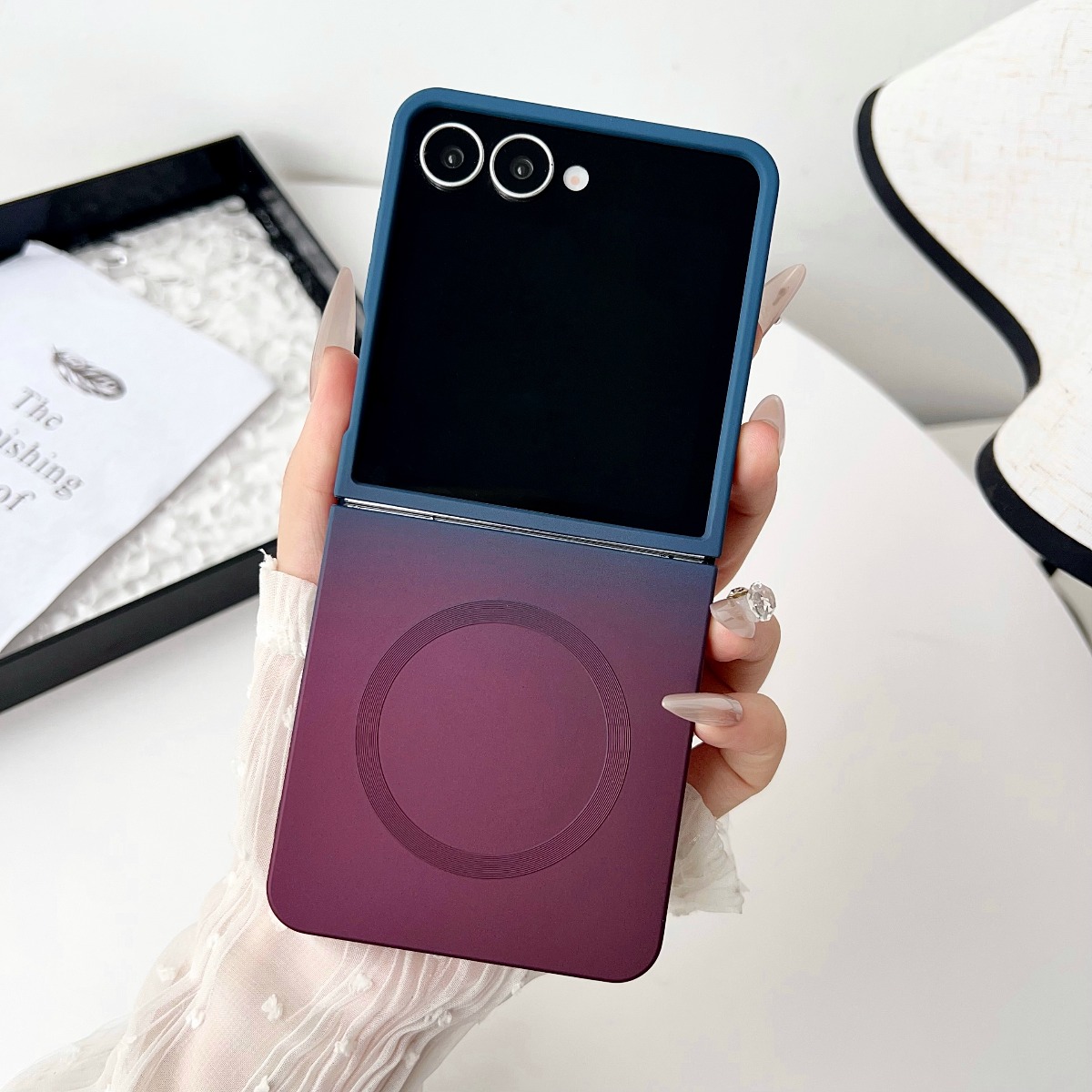グラデーション液体シリコンソフトマグネット式スマホケース S - Liquid Silicone Magnetic Phone Case のレビューと価格