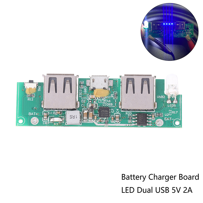 デュアルUSB5V携帯電話パワーマザーボード,メイン制御付き - Power Banks のレビューと価格