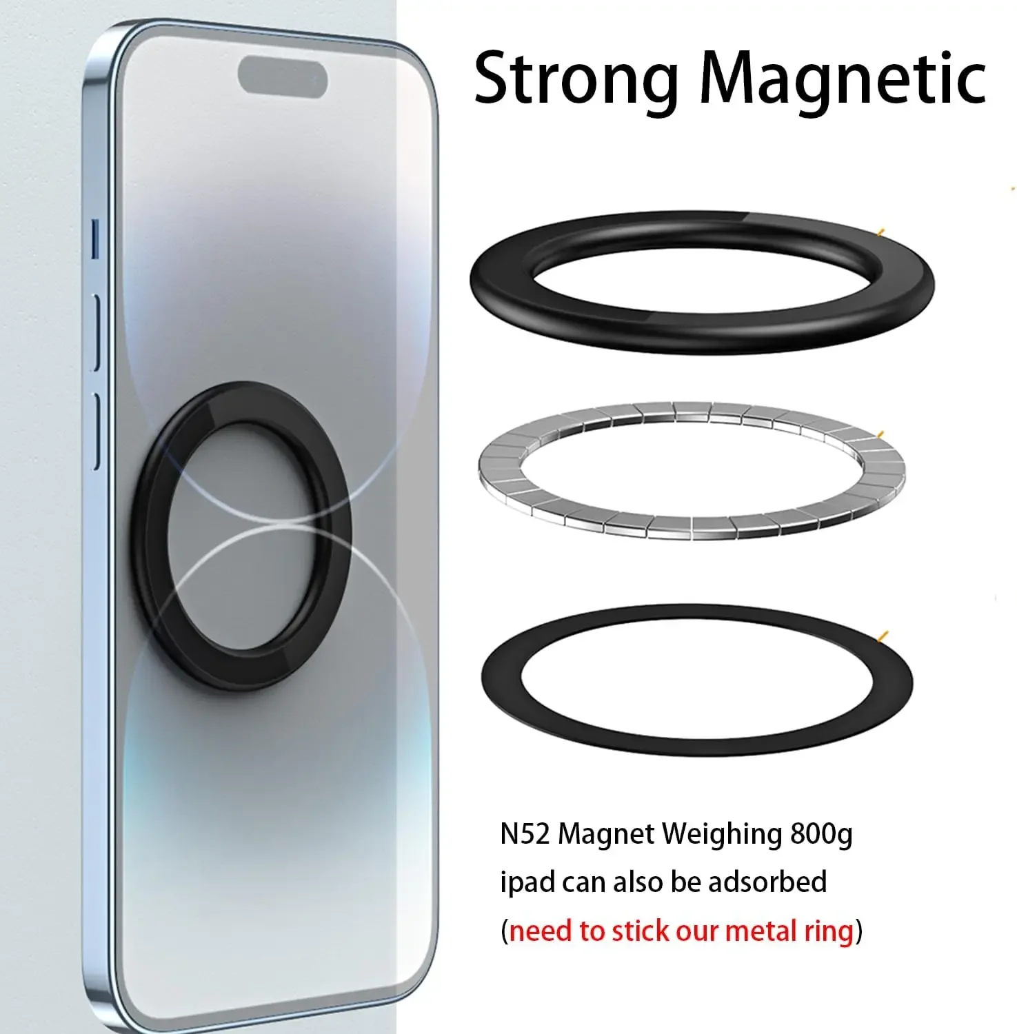 MagSafe対応 磁気リングホルダー 強力マグネット 携帯 - Phone Stands のレビューと価格