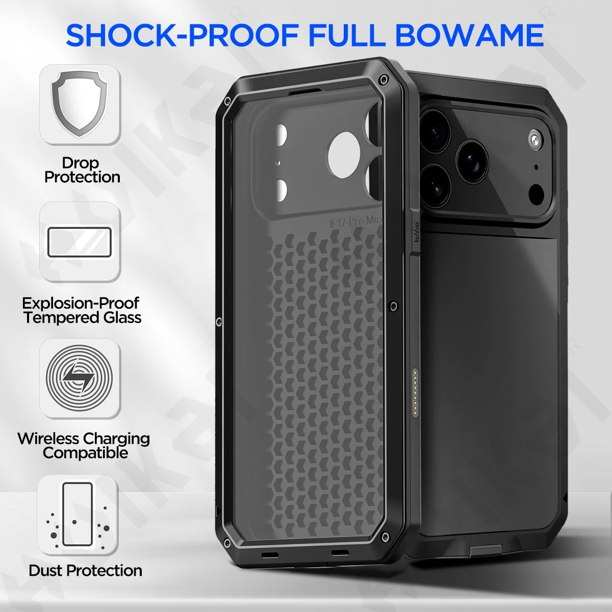 iPhone 18 Pro Max 4G 5G 2026に対 - Heavy Duty 360 Full Body Protective Case のレビューと価格