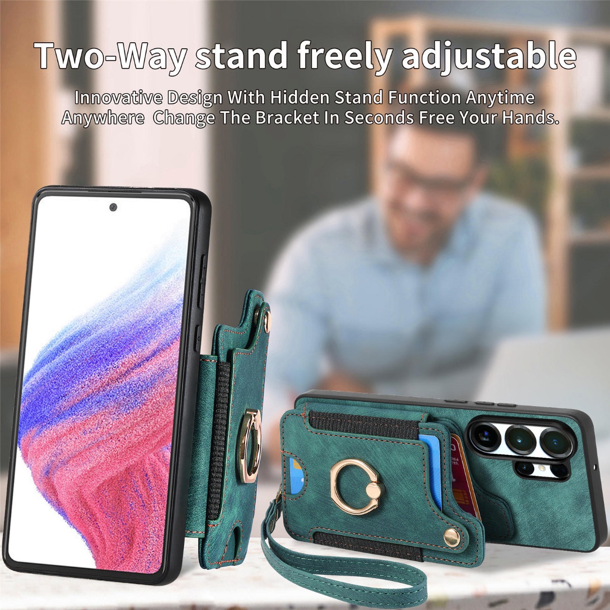 Samsung S26 Ultra S26 S25 Plus - Leather Wallet Card Holder Phone Cover のレビューと価格
