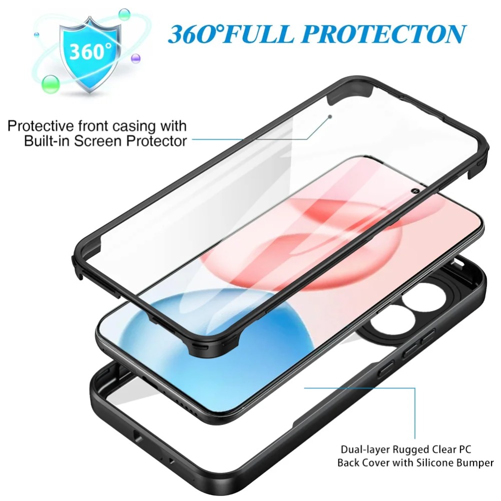 Honor 400 Pro Lite 5G用360°フルボデ - Heavy Duty 360 Full Body Protective Case のレビューと価格