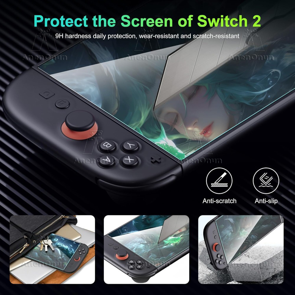 Switch 2 アンチブルーライト スクリーン プロテクタ - Matte Anti Glare Screen Protector のレビューと価格