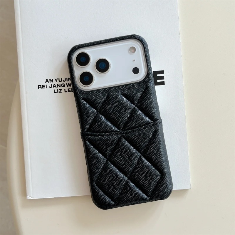 iPhone 17 Air、16、15、14、13、12 P - Leather Wallet Card Holder Phone Cover のレビューと価格