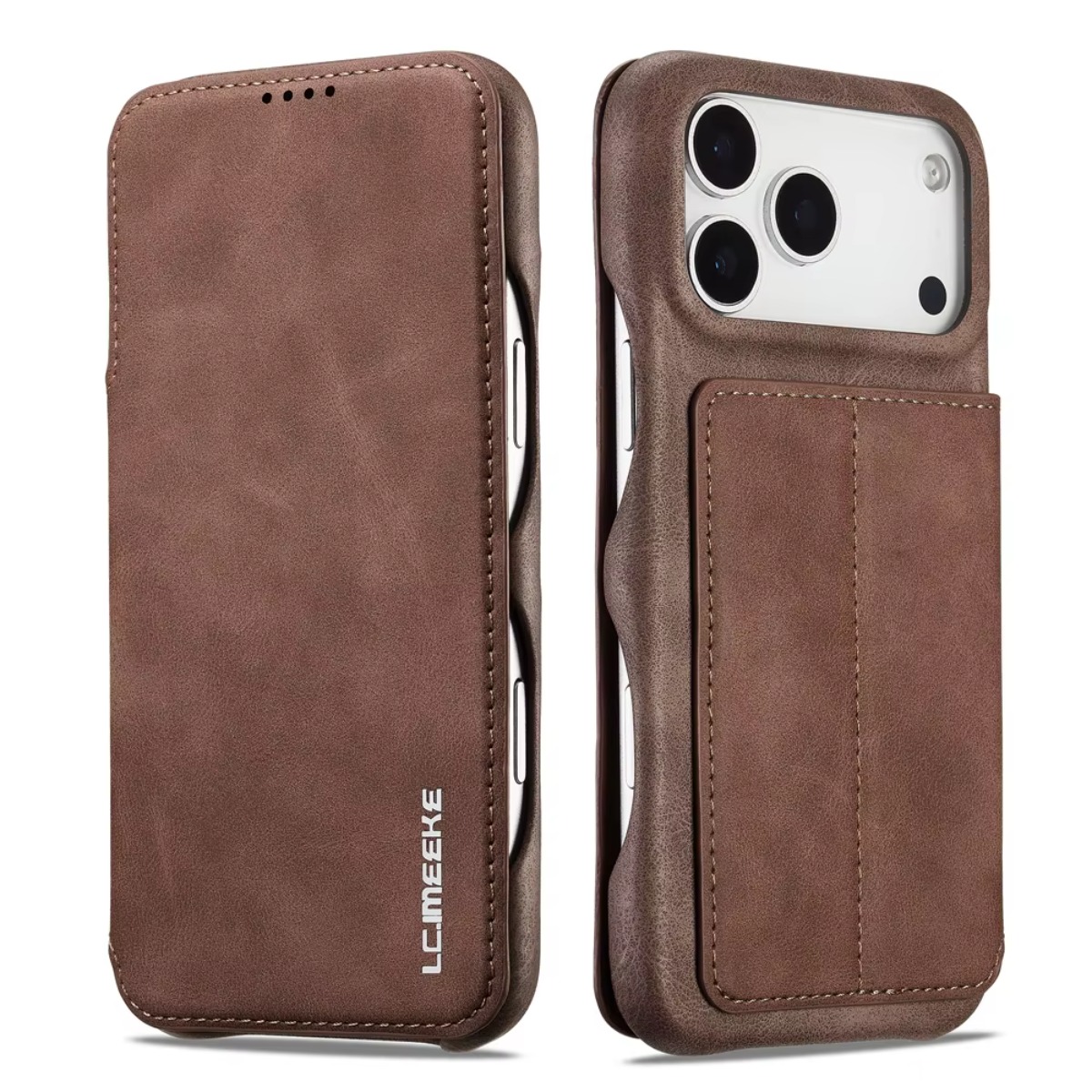 レザー財布型マグネットフリップカバー、カードホルダー付き、A - Leather Wallet Card Holder Phone Cover のレビューと価格