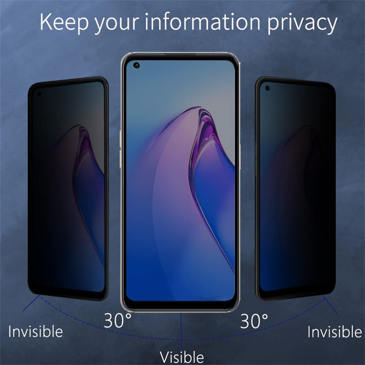 Oppo用スパイスクリーンプロテクター,a78,4g,プライ - Anti Spy Privacy Glass Case のレビューと価格