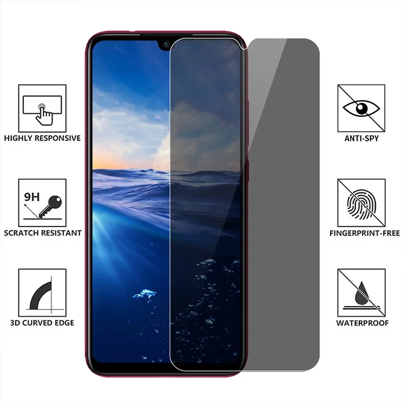 アンチスパイ強化ガラススクリーンプロテクターケース oppo - Anti Spy Privacy Glass Case のレビューと価格