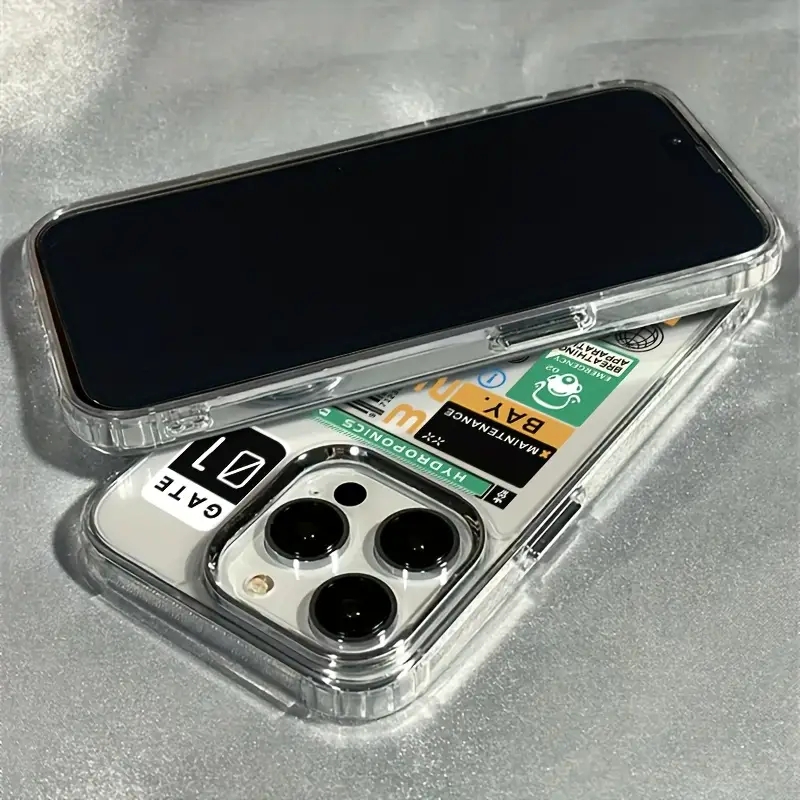 車のステッカーラベル付きクリアスマホケース iPhone 1 - Clear Shockproof Bumper Case のレビューと価格