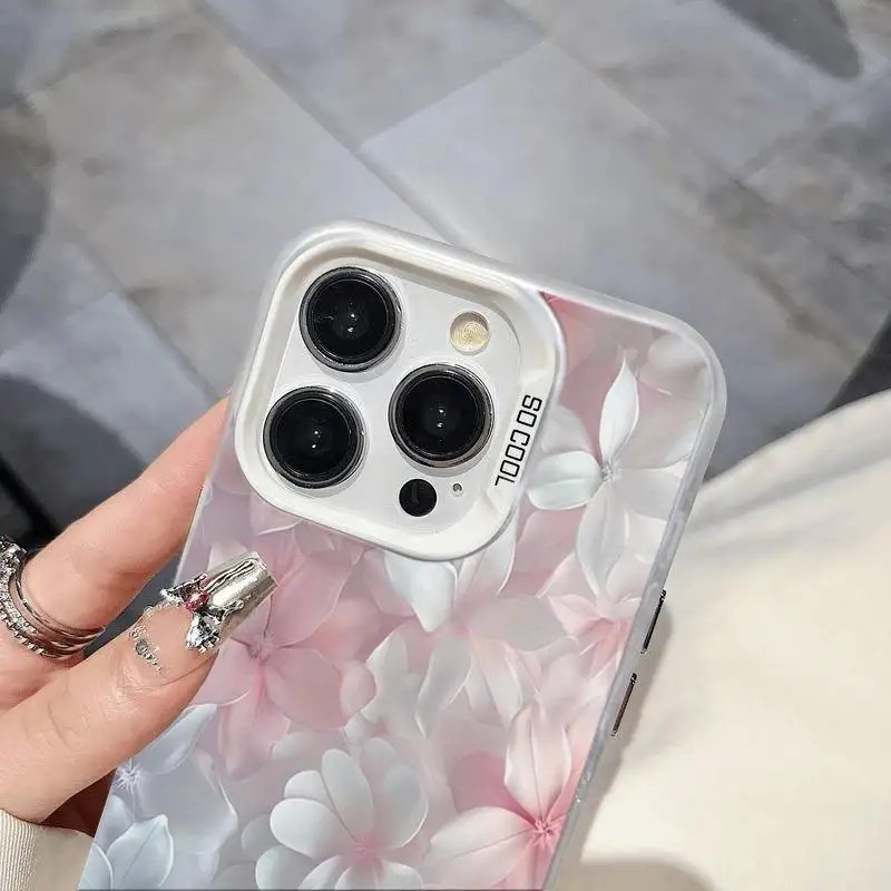ピンクの花柄ケース iPhone 15Pro 17 16 1 - Screen Protectors のレビューと価格