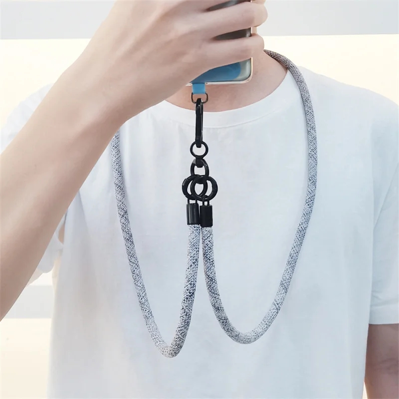 8 ミリメートル × 120 センチメートル大胆なロング携帯 - Crossbody Lanyard Neck Strap Case のレビューと価格